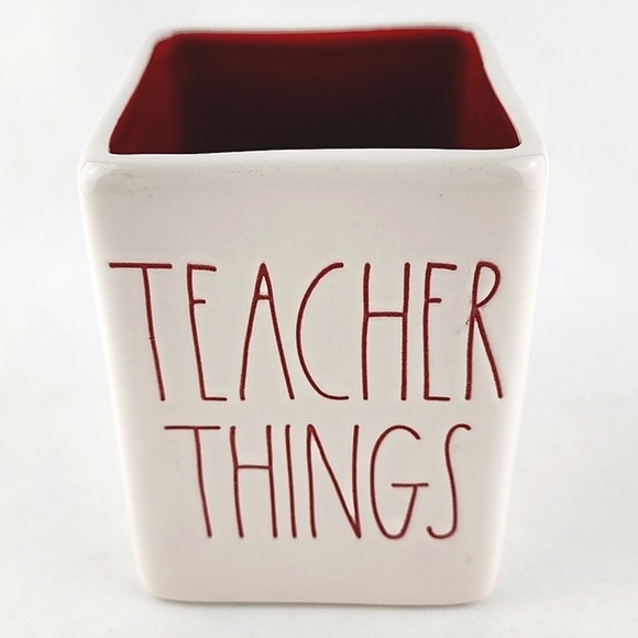 Rae  Dunn Artisan Pens Pencils Stationary Holder TEACHER THINGS - Picture 2 of 11